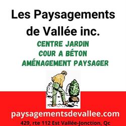 PAYSAGEMENTS DE VALLÉE INC, Vallée-Jonction, QC opening hours