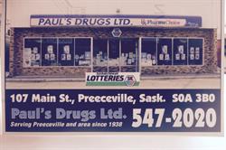 Paul's Drugs Ltd., Preeceville, SK opening hours