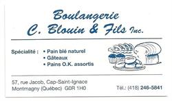 Boulangerie C Blouin & Fils Inc, Cap-Saint-Ignace, QC opening hours