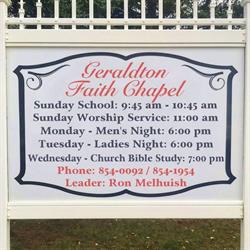 Geraldton Faith Chapel, opening hours