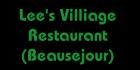 Lee's Village Restaurant, Beauséjour, MB opening hours