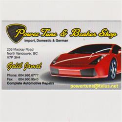 Power Tune & Brakes Shop, North Vancouver, BC opening hours