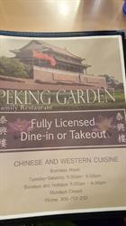 Peking Garden Family Restaurant, Macklin, SK opening hours