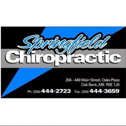 Springfield Chiropractic, Oakbank, MB opening hours