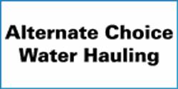 Alternate Choice Water Hauling, Edson, AB opening hours