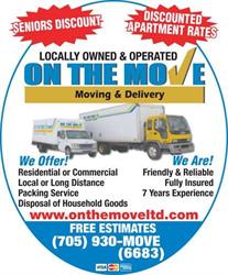 On The Move, Omemee, ON opening hours