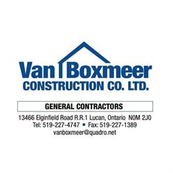 Van Boxmeer Construction CO, Lucan, ON opening hours