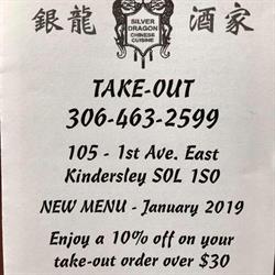 Silver Dragon in Kindersley, opening hours