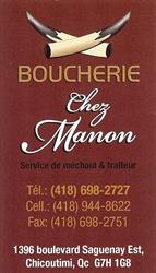 Boucherie Chez Manon in Chicoutimi, opening hours