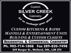 Silver Creek Cabinetry in Welland, opening hours