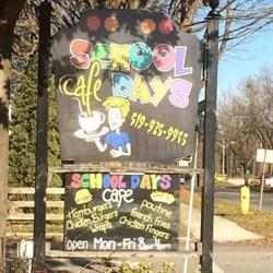 School Days Cafe, Shelburne, ON opening hours