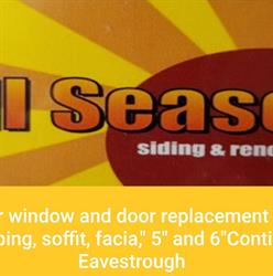 All Season Windows/Doors and Siding & Renovations, Thunder Bay, ON opening hours