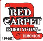 Red Carpet Freight Systems Ltd in Edmonton, AB (Southeast Edmonton) - Opening Hours