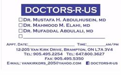 Doctors r Us, Brampton, ON opening hours