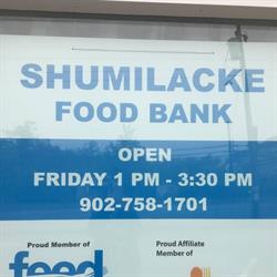 Shumilack Food Bank, Shubenacadie, NS opening hours