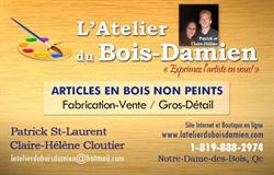 L'atelier Du Bois-Damien, Notre-Dame-des-Bois, QC opening hours