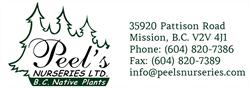 Peel's Nurseries, Mission, BC opening hours