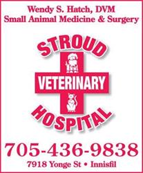 Stroud Veterinary Hospital, Innisfil, ON opening hours