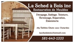 La Sched à Bois Inc., Chute-aux-Outardes, QC opening hours