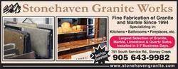 Stonehaven Granite Works, Stoney Creek, ON opening hours
