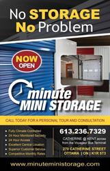Minute Mini Storage, Ottawa, ON opening hours