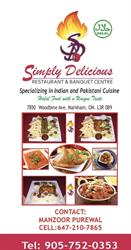 Simply Delicious Restaurant & Banquet Facility Markham, opening hours