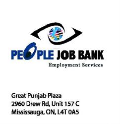 People Job Bank, Mississauga, ON opening hours