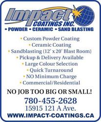 Impact Coatings Inc in Edmonton, AB (Hawin Park Estate Industrial) - Opening Hours