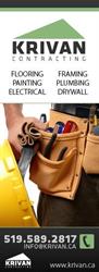 Krivan Contracting, Kitchener, ON opening hours