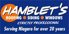Hamblet's Roofing Siding & Windows, Niagara Falls, ON opening hours