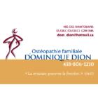 Dominique Dion Ostéopathie Familiale, Québec, QC opening hours