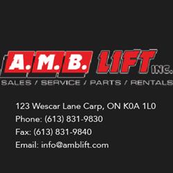 A.M.B. Lift Inc, Carp, ON opening hours