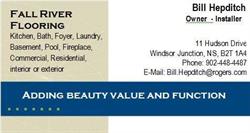 Fall River Flooring, Windsor Junction, NS opening hours