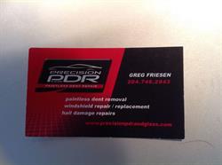 Precision PDR and Glass, Rosenort, MB opening hours