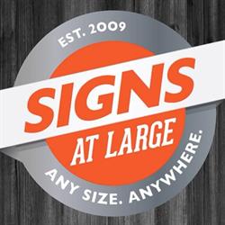 Signs at Large, Coquitlam, BC opening hours