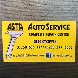 ASTA Auto Service, Terrace, BC opening hours