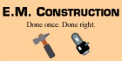 E.M. Construction, The Pas, MB opening hours
