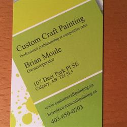 Custom Craft Painting, Calgary, AB opening hours