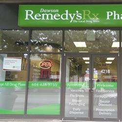 Dawson Pharmacy Remedy’sRx, Burnaby, BC opening hours