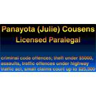 Julie Panayota Cousens, Cheltenham, ON opening hours