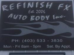 Refinish Fx Auto body, Rockyford, AB opening hours