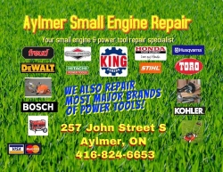 Aylmer Small Engine Service, opening hours