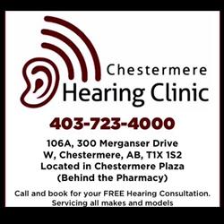 Chestermere Hearing Clinic, opening hours