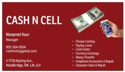 CASH N CELL in Woodbridge, ON (On) - Opening Hours