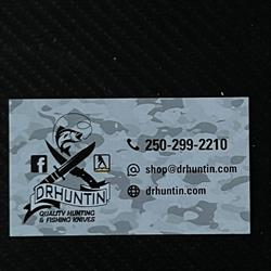 Drhuntin Quality Hunting & Fishing Knives, Kamloops, BC opening hours