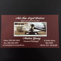 Act Now Legal Services, Barrie, ON opening hours