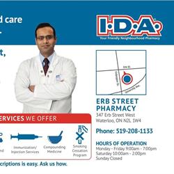 Erb St I.D.A. Pharmacy, Waterloo, ON opening hours