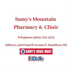 Samy's Mountain Pharmacy IDA, Hamilton, ON opening hours