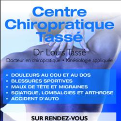 Dr Louis Tassé Chiropraticien, Sainte-Thérèse, QC opening hours