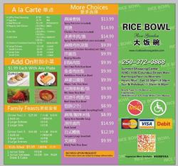 Rice Bowl Rose Garden, Kamloops, BC opening hours
